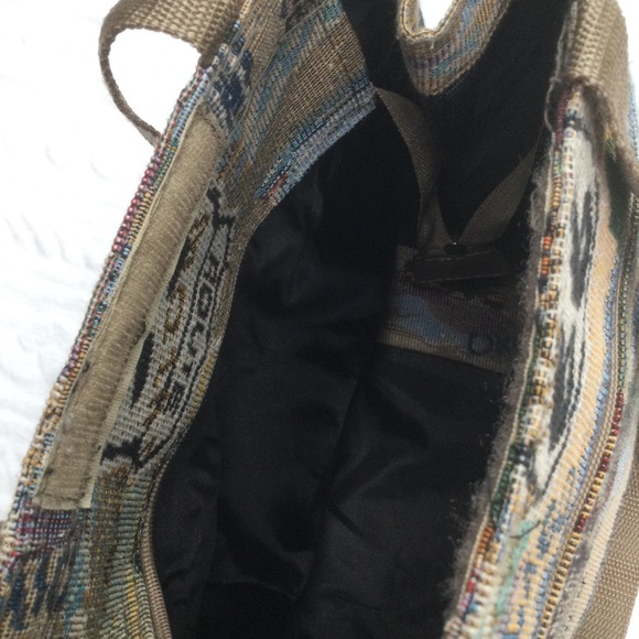 JADE ROUTE 66 Tapestry tote bag - zip compartments - Picture 6 of 8